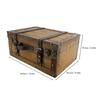 Retro Suitcase Synthetic Wood Vintage Elegant Decorative Storage Box Wooden Organizer Box 13.5x9.5x6.02in for Photo Props Gift