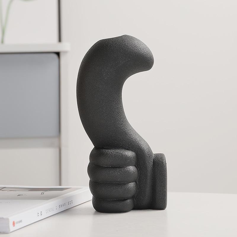 Vasă din ceramică creativă nordică Thumb Body Art Decor pentru casă Decor modern vază într-un decor simplu al camerei