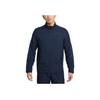 Nike Solid Color Logo Zip-Up Stand Collar Jacket Men Jackets Navy-Blue DM6620-451