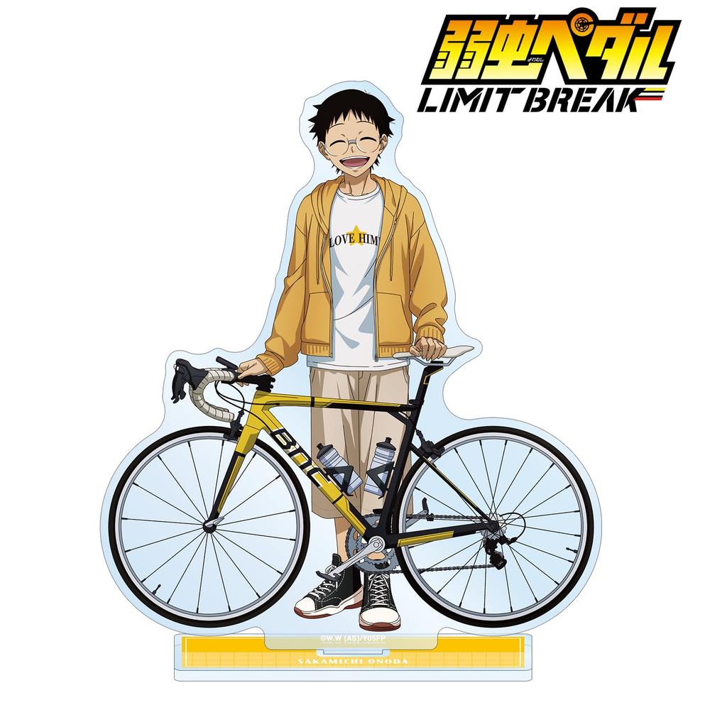 Yowamushi Pedal LIMIT BREAK Original Onoda Sakamichi Casual Clothes x Road Bike Big Acrylic Stand Illustration Ver.