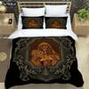 Medieval Dark Retro Digital Print Polyester Bedding Sets Boys Bed Linen Set For Teens Queen Bedding set Bed Comforter Set