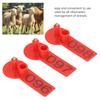 100Pcs Lightweight Livestock Ear Tags PP Ear Tags Easy Operation Numbered Livestock Ear Tags  Cow