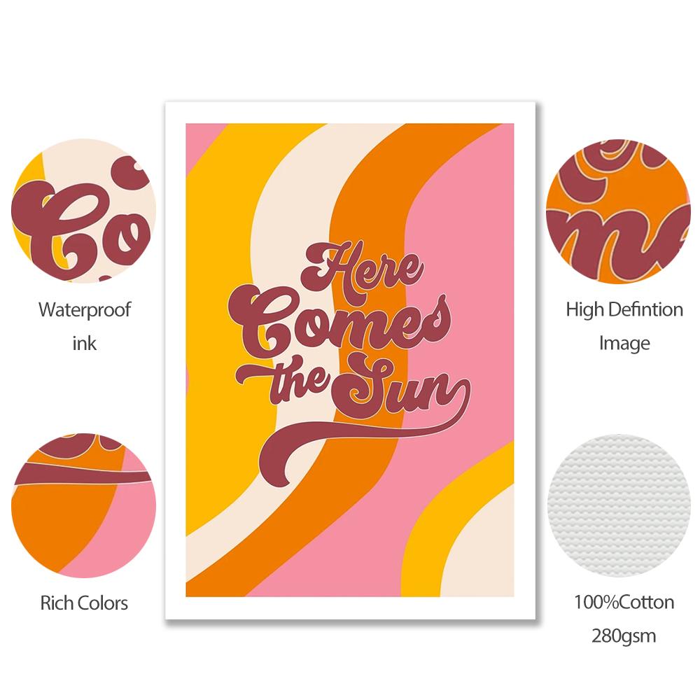 Disco Dance Fashion Print Inspired Colorful Quote Poster Housewarming Birthday Gift Wall Art Decor Prints and Canvas Paintings