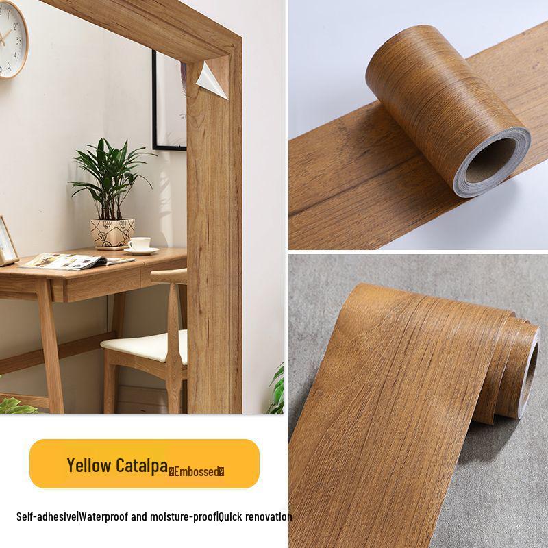 Self-Adhesive Wood Grain Door Frame Repair Trim Strip