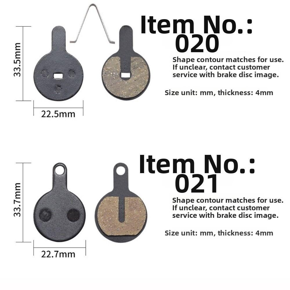 Black Bike Brake Pads Pair Multi-style Riding Accessories for MTB Mountain Bicycle