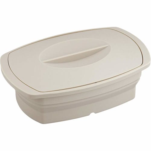 Wahei Freiz Magicalino RE-7264 Silicone Steamer, Square, Ivory, Microwave Cooking, Steamed Dishes, Stews, Noodles, Cakes, Oven Safe, Heat Resistant up