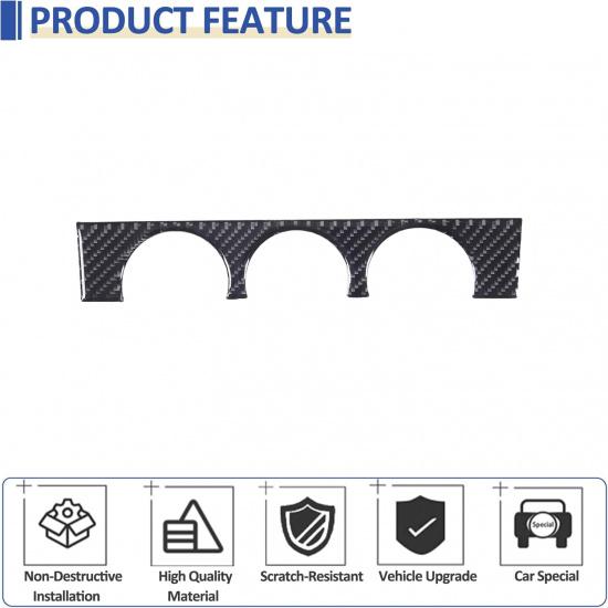 Center Console Air Conditioning Switch Panel Frame Cover Trim Compatible with Jaguar F-TYPE 2013-2022, AC Button Panel Decor Cover Trim, Air