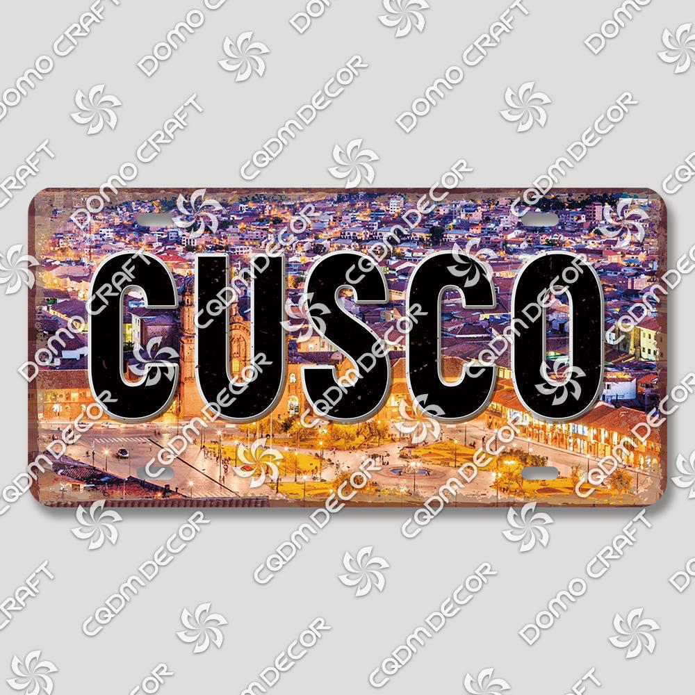 Retro National City Plaques Metal Plate Chile Brazil Mexico Metal Tin Signs Garage Car Club Living Room Home Wall Decor