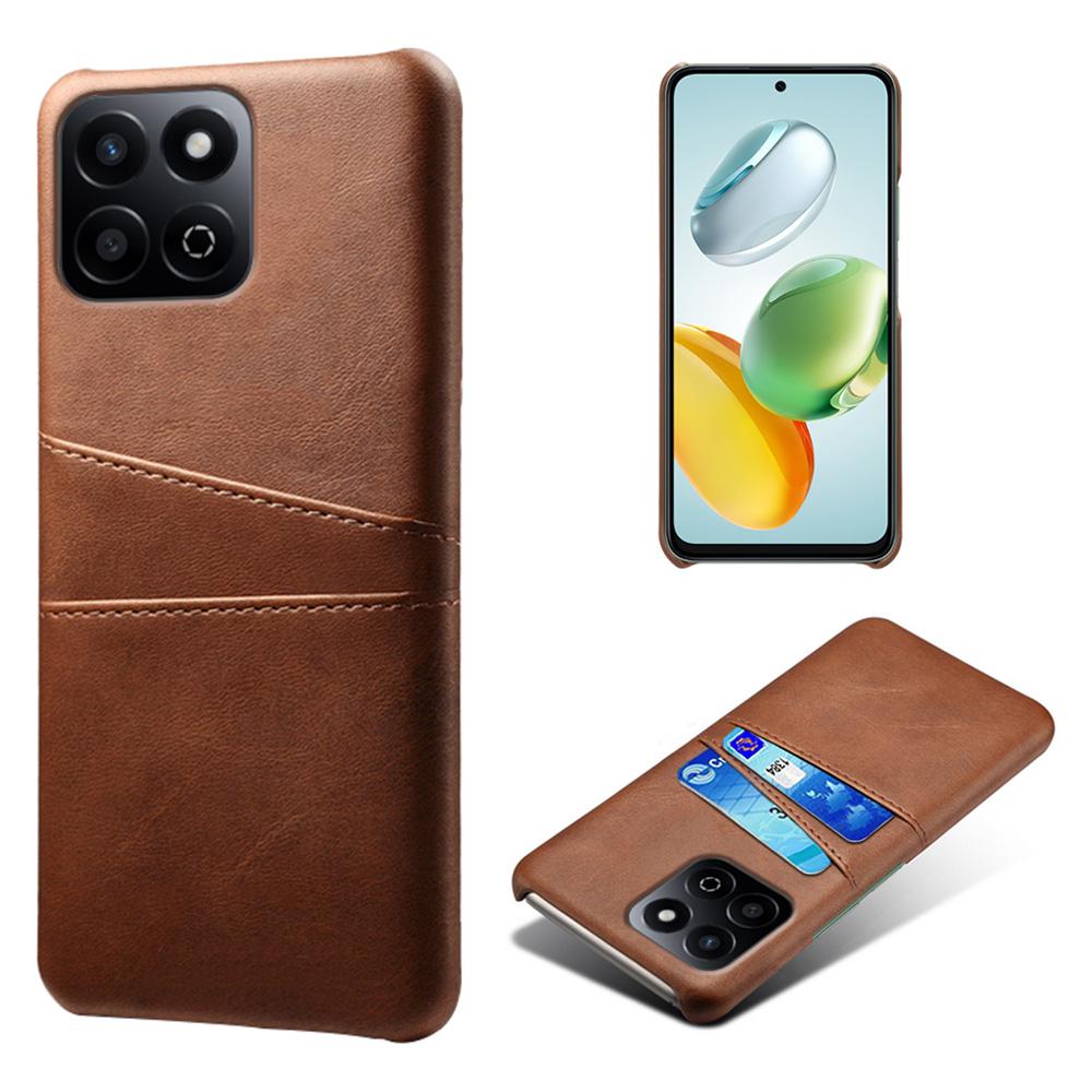 

For Honor Play 60 Plus 5G Case Dual Card Slots PU Leather + Hard PC Phone Cover I