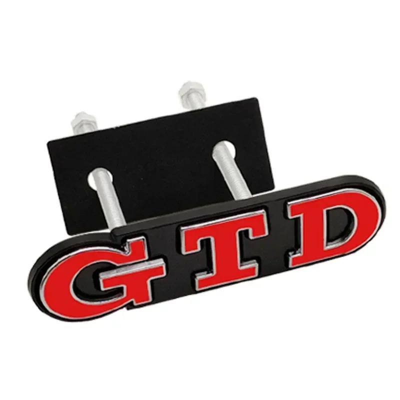 Adesivo Emblema 3D Metal Logotipo GTD Carro Porta Traseira Tronco Grade Dianteira Para Polo GTD MK4 MK5 MK6 MK7 Golf 4 5 6 7 Acessórios Automotivos