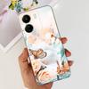For Xiaomi Poco C65 Case for PocoC65 Silicone Funda Para Capa Coque Soft Phone Cases Back Cover Marble Flower Pattern Shockproof