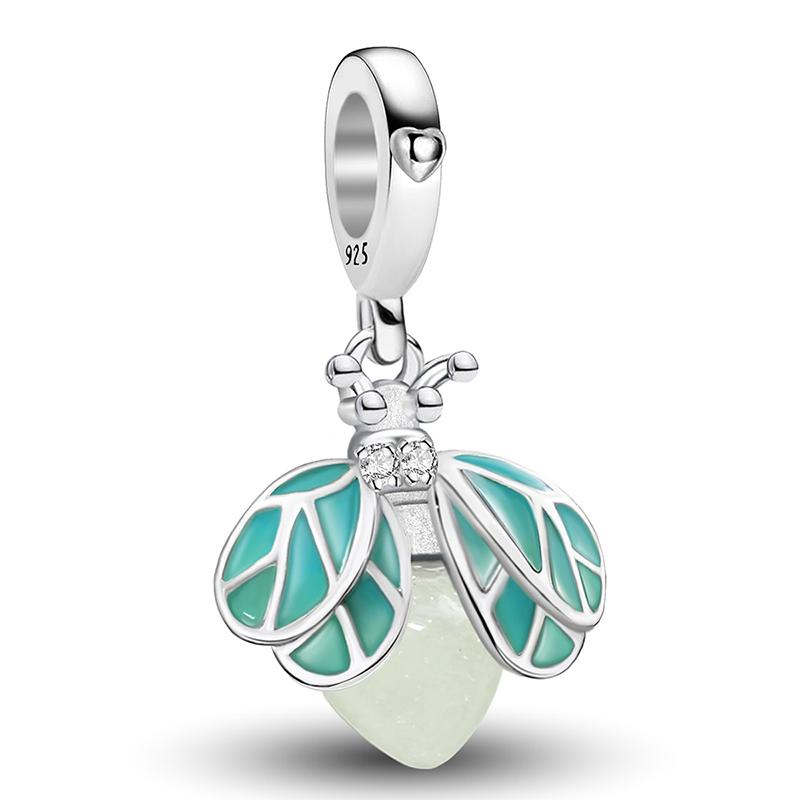 Copper Small Fresh Four Leaf Clover Series Charms Bead Diy Bracelet Necklace Making Gift Of High Quality Jewelry