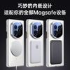 For Huawei Mate X7 Case Magsafe Wireless Charging Zinc Alloy Lens Full Protector Stand Luxury Plated Edge Cover