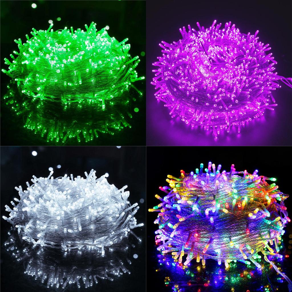 LED řetězová světla Venkovní Vánoční Kempingová Zahrada Dekorace S Osmi Režimy Pro Sváteční Oslavy