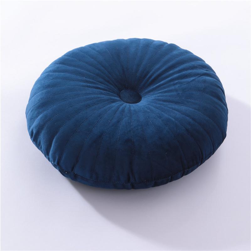 Nordic Candy Color Round Quilted Pumpkin Pillow Lumbar Pillow Floor Cushion Sofa Bay Window Pillow Cushion