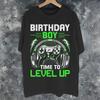 Unisex Wounisex Graphic Print Birthday Boy Time To Level Up T Shirt Tee 100 Cotton Gamer Girl Boy Tshirts Clothes