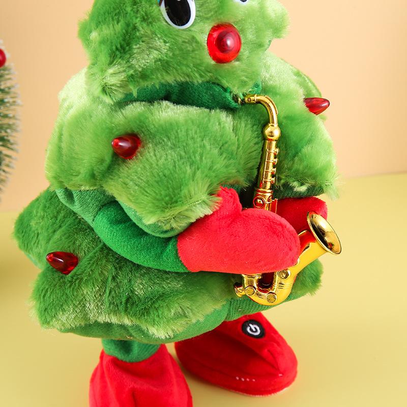 Singing and Dancing Christmas Tree, Electric Swinging Plush Christmas Toy