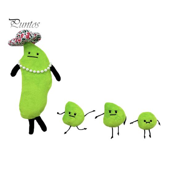 

Плюшевая игрушка Edamame Secret Staycation Family, мягкая зеленая плюшевая подушка в виде животного для дома, спальни, офиса, компаньона для объятий, подарка на день рождения для фанатов зелёный