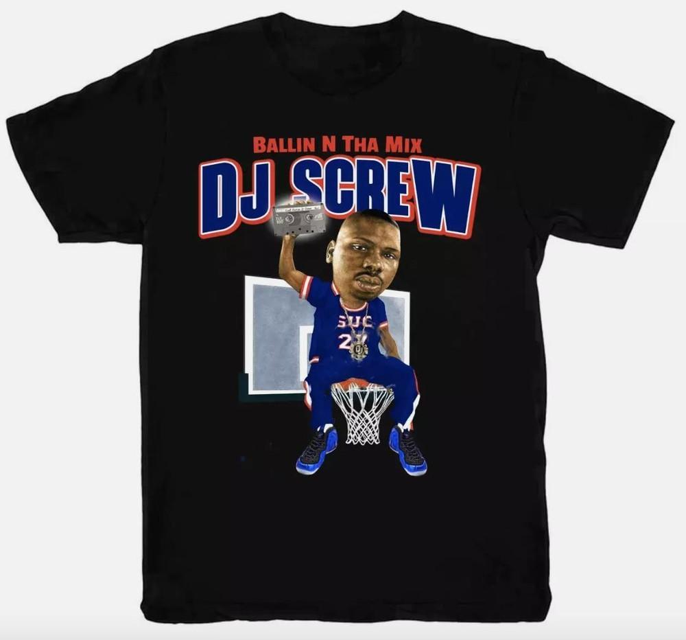 

DJ Screw Short Sleeve Gift For Fan Black S-2XL Men T-Shirt Unisex T-Shirt L