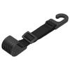Car Headrest Hook Back Seat Adjustable Side Opening Design Rounded Black 5kg11lb for Handbag Coat