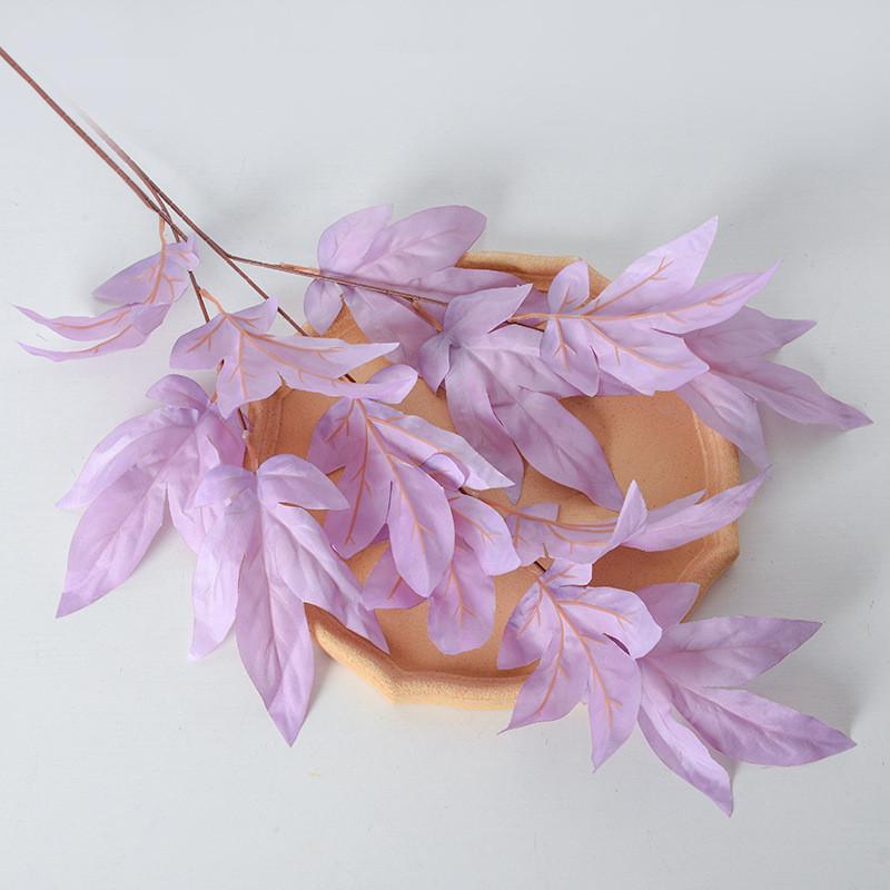 

Искусственная листва шелковая цветочная композиция для домашнего декора и свадебных мероприятий фиолетовый