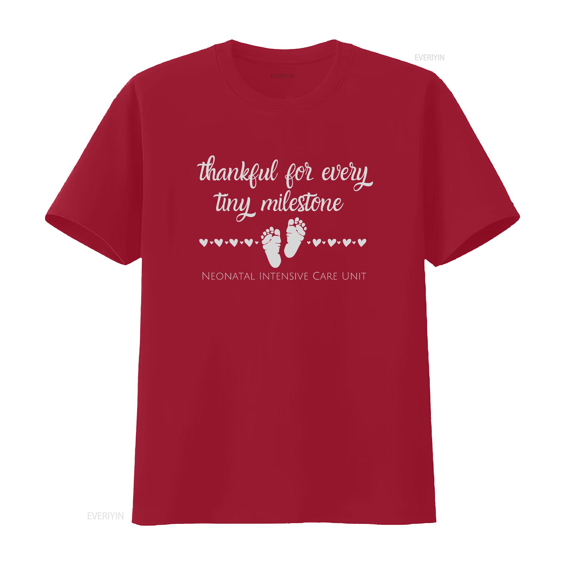 NICU Neonatal Intensive Care Unit T Shirt Nurse RN Respiratory Therapist RRT Appreciation Idea Thankful milestones vintage S