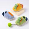 Winter Boys' Plush Cartoon Slippers – Soft, Warm, Lightweight Indoor Cotton Shoes for Kids