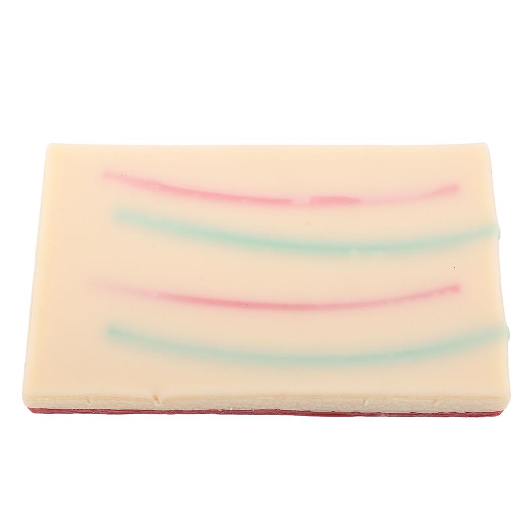Suture Pad 3 Layers Reusable Silicone Realistic Suturing Practice Pad for Student Training