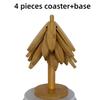 New Anti Heat Tree Design Coaster Tree Shape Household Ornaments Heat Insulating Mat Non-slip Stand Tree Design Coaster