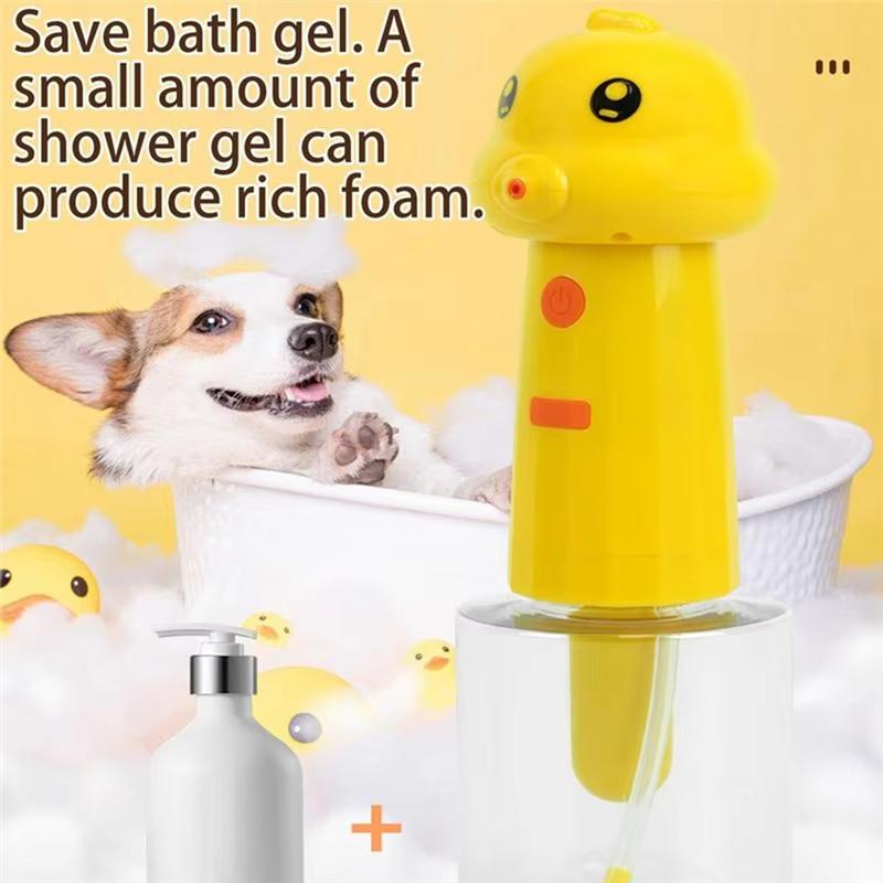 Good-Shampoo Foamer For Dogs Bathing Automatic Rechargeable Foamer Portable Foamer Efficient Dog Bath Supplies For Pet