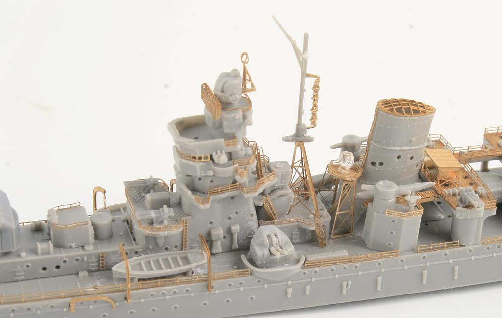 Fujimi Model Imperial Navy Series 46 Japanese Navy Light Cruiser Sakawa Full Hull Model Etched 1/700 No. EX-1 (with Parts) FH-46 EX-1