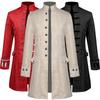 Cappotto Lungo Gotico Steampunk da Uomo Costume Medievale Vittoriano Vintage Giacca Lunga da Uomo Principe Rinascimentale Medievale Cappotto Lungo / Camicia