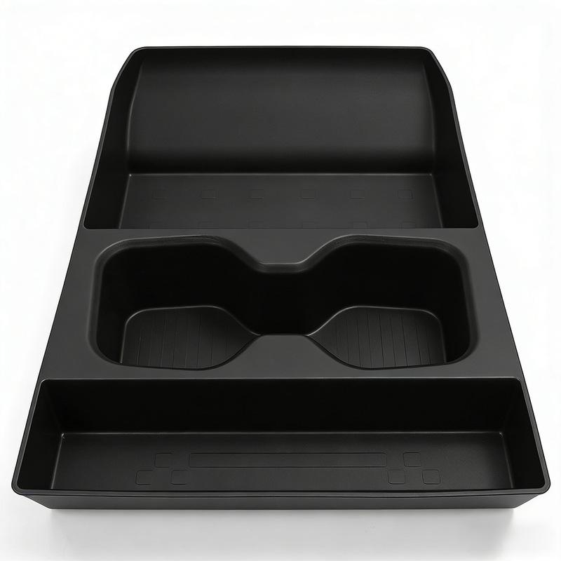 Car Storage Box Center Console Tray TPE Construction Space-saving Design Optimizes Interior Space Fits Santa Fe 24-26