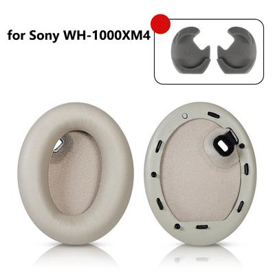 Almofada de substituição para fone de ouvido para Sony Wh-1000Xm4 Fone de ouvido sem fio Esponja para fone de ouvido Almofada de almofada de ouvido respirável