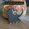 Durable Sealing Clamps Dog Butt Food Bag Sealer, Funny Chip Clip for Bread Snacks, Preservation Clips 3D Printed Plastic Clips, Reusable Kitchen