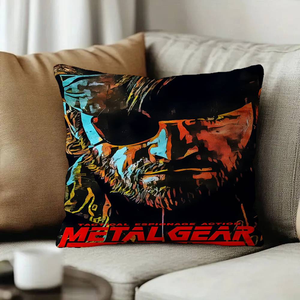 Game Metal Gear Solid Solid 2 3 4 Lucky Dragon pillow cover sofa cushion cover home room decoration children gift
