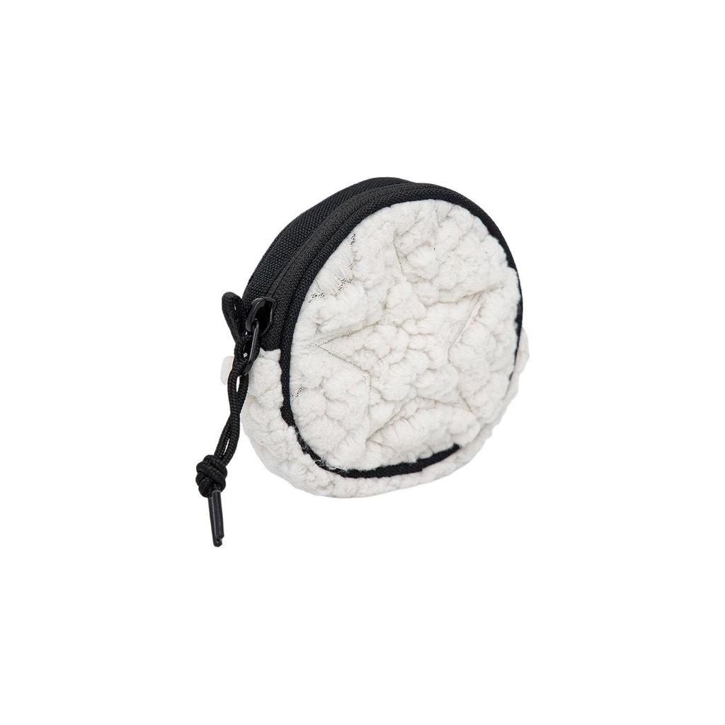 New Converse Utility Pouch Velour Coin Purse Regular Unisex White 10022711-A01