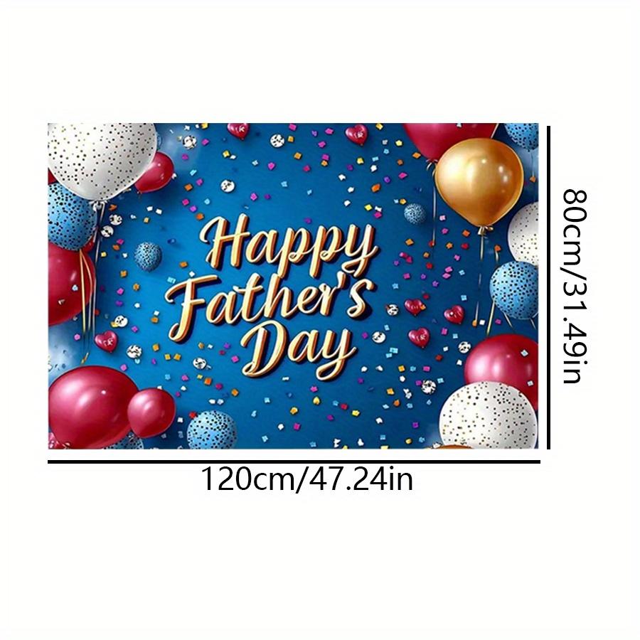 

1 шт., баннер для вечеринки ко Дню отца из полиэстера, универсальный декор для свадеб, дней рождения, юбилеев, Рождества, Нового года, Дня святого Валентина, без электричества 120*80cm