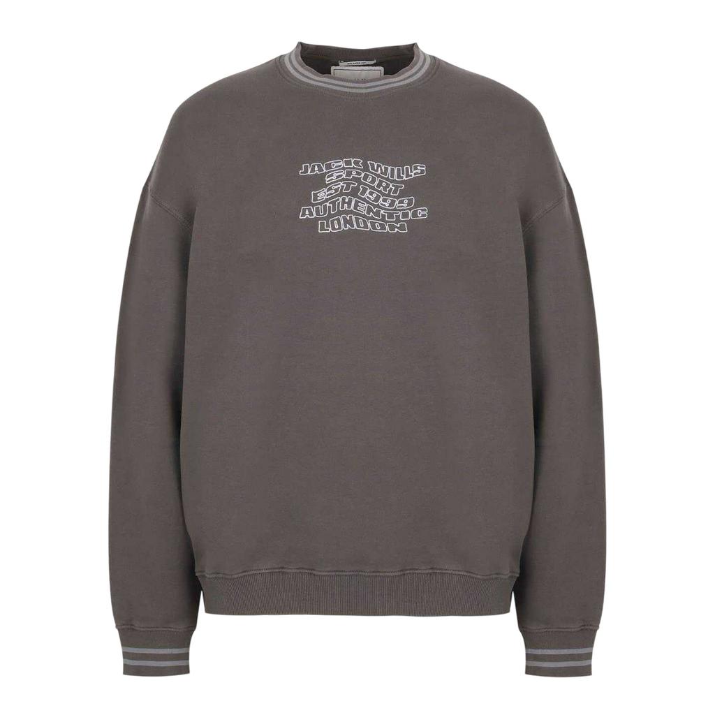 Jack Wills Mens Graphic Print Drop Shoulder Relaxed Fit Sweatshirt