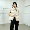 Light and super good-looking ribs, down cotton vest, women's new autumn and winter, stacked vest jacket