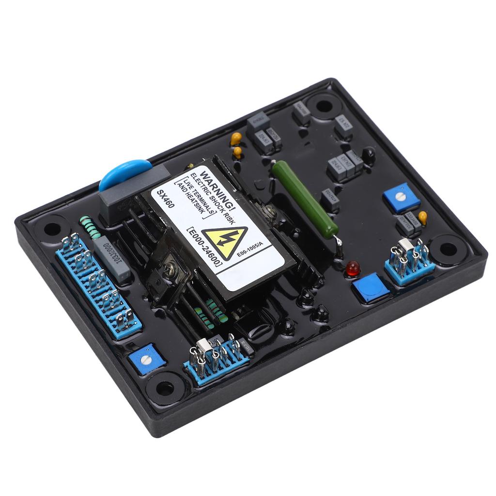 Voltage regulator for brushless generator with single phase automatic voltage regulator, 95-132V, 190-264VAC for easy installation and good workmanshi