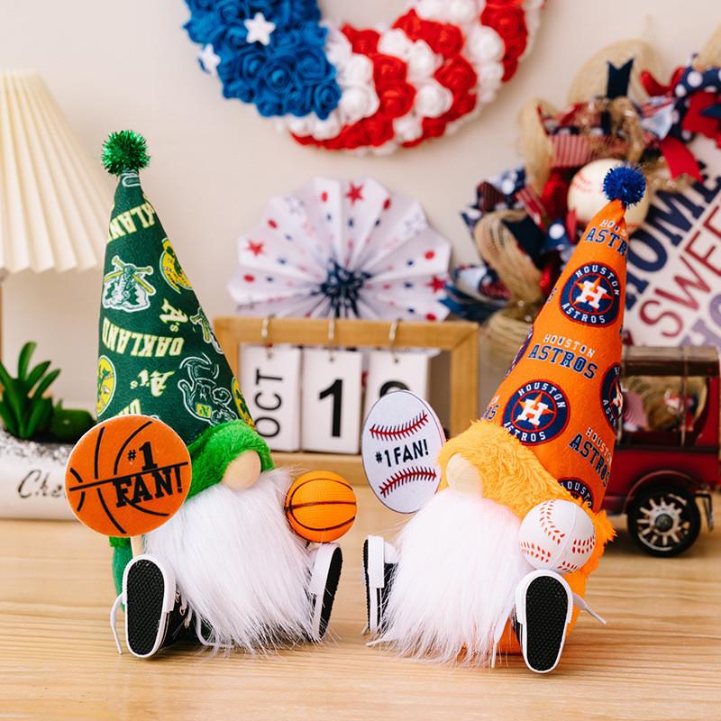 Playful Polyester Gnome Figurine For Basketball And Football Themed Room Decoration