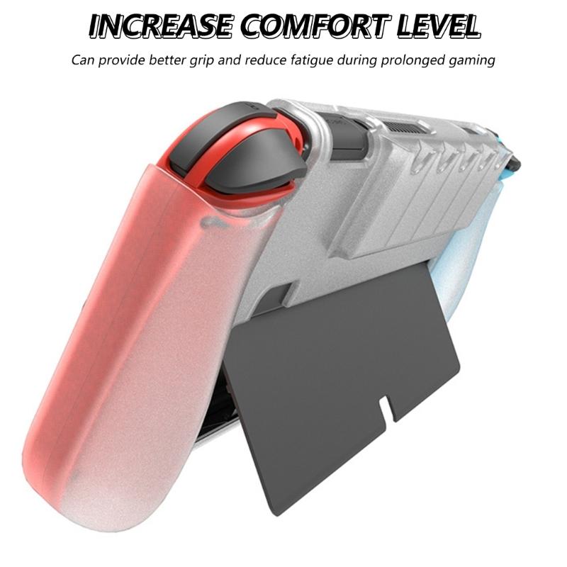 Ergonomic Grip Case Console Sleeve Skin TPU Protective Cover Support Stand Comfortable Gaming Accessory