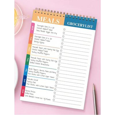 Meal Planner Pad Weekly Meal Planner Notepad For Organized Weekly & Daily Planning