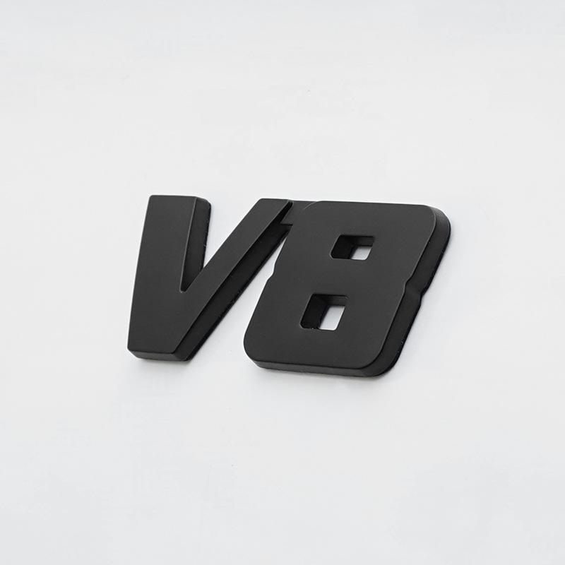 Car 4X4 large displacement standard digital 4wd tail standard 3D stereo four-wheel drive metal car sticker letter sticker v6V8 car logo