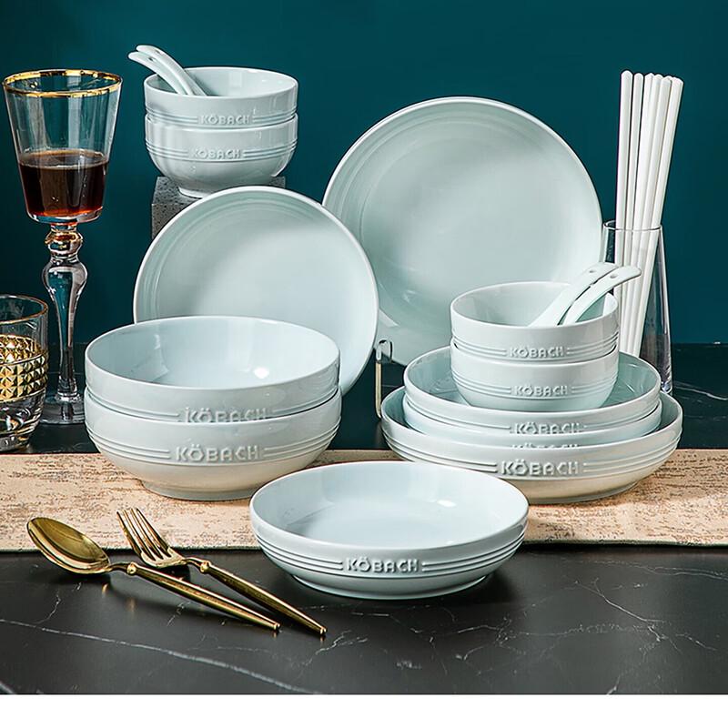 Kobach Celadon Ceramic 20-Piece Dinnerware Set