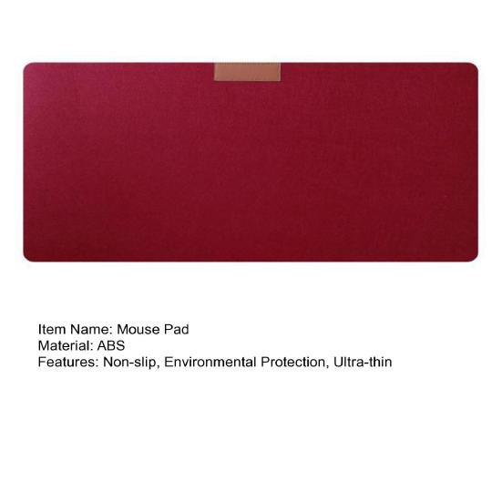 Mouse Mat Silky Protection No Odor Touch Environmental Ultra-thin Solid Pattern Non-slip Stain-resistant
