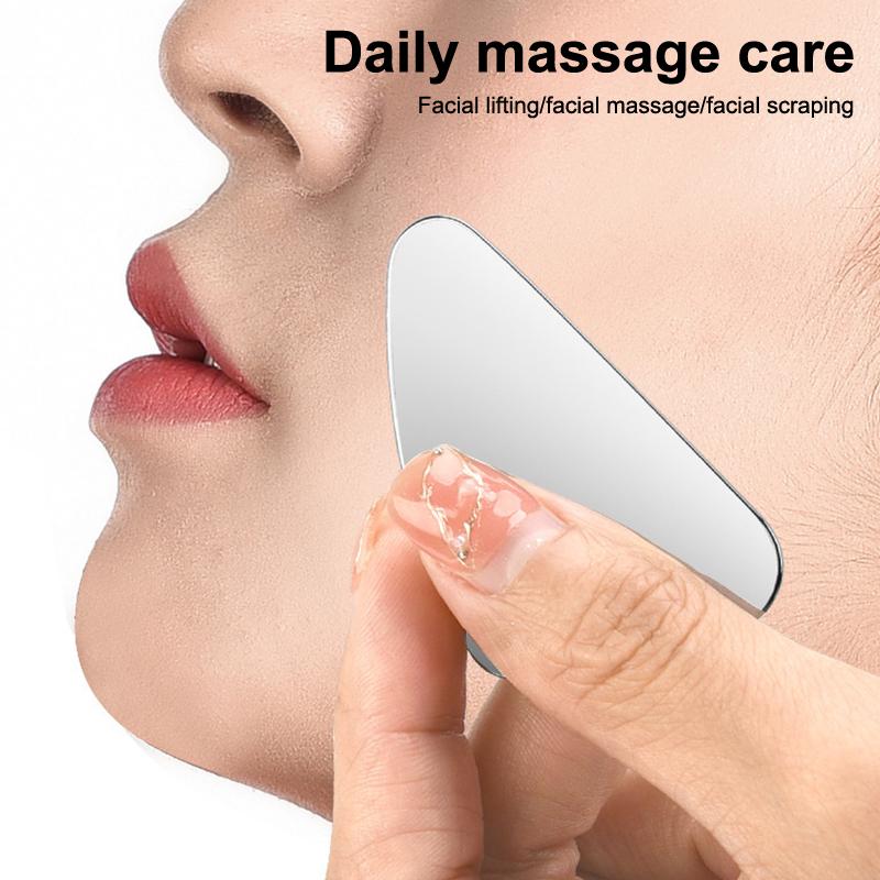 Stainless Steel Cosmetic Scraper Blackhead Spatula Facial Scraping Massage Hair Follicle Cleaning Tool Professional Makeup Tool