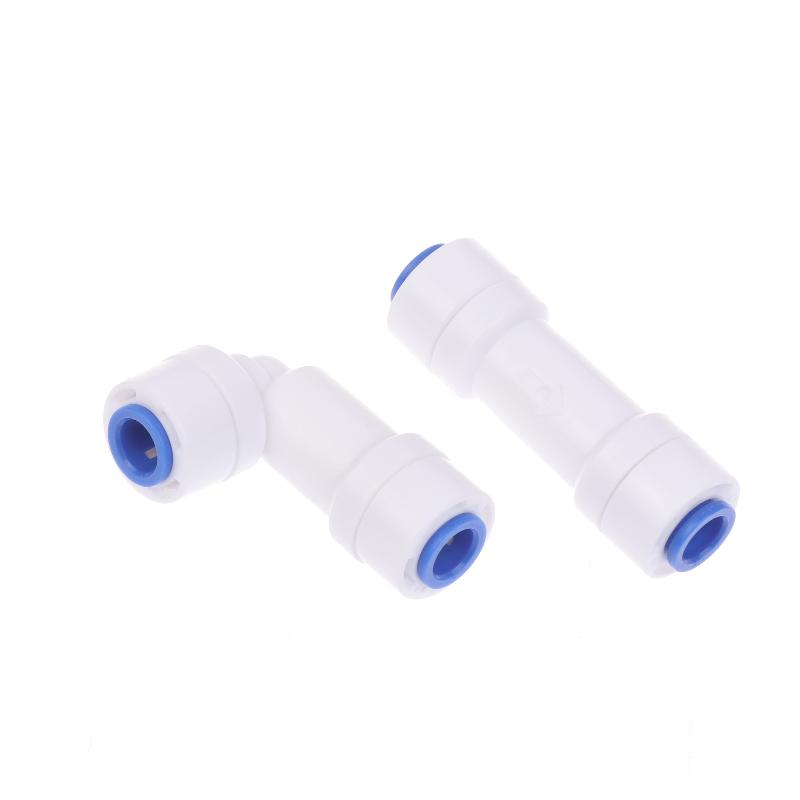 Single-Piece Check Valve Connector 1/4" Check For Valve Push In For Non Return Water Reverse Osmosis System Filters
