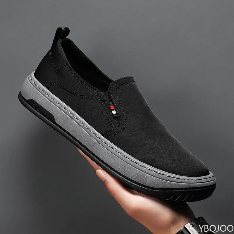 Fashion Summer Men's breathable Shoes Casual non slip canvas flats Outdoor versatile Male shoe Light comfortable walking Loafers Zapatos